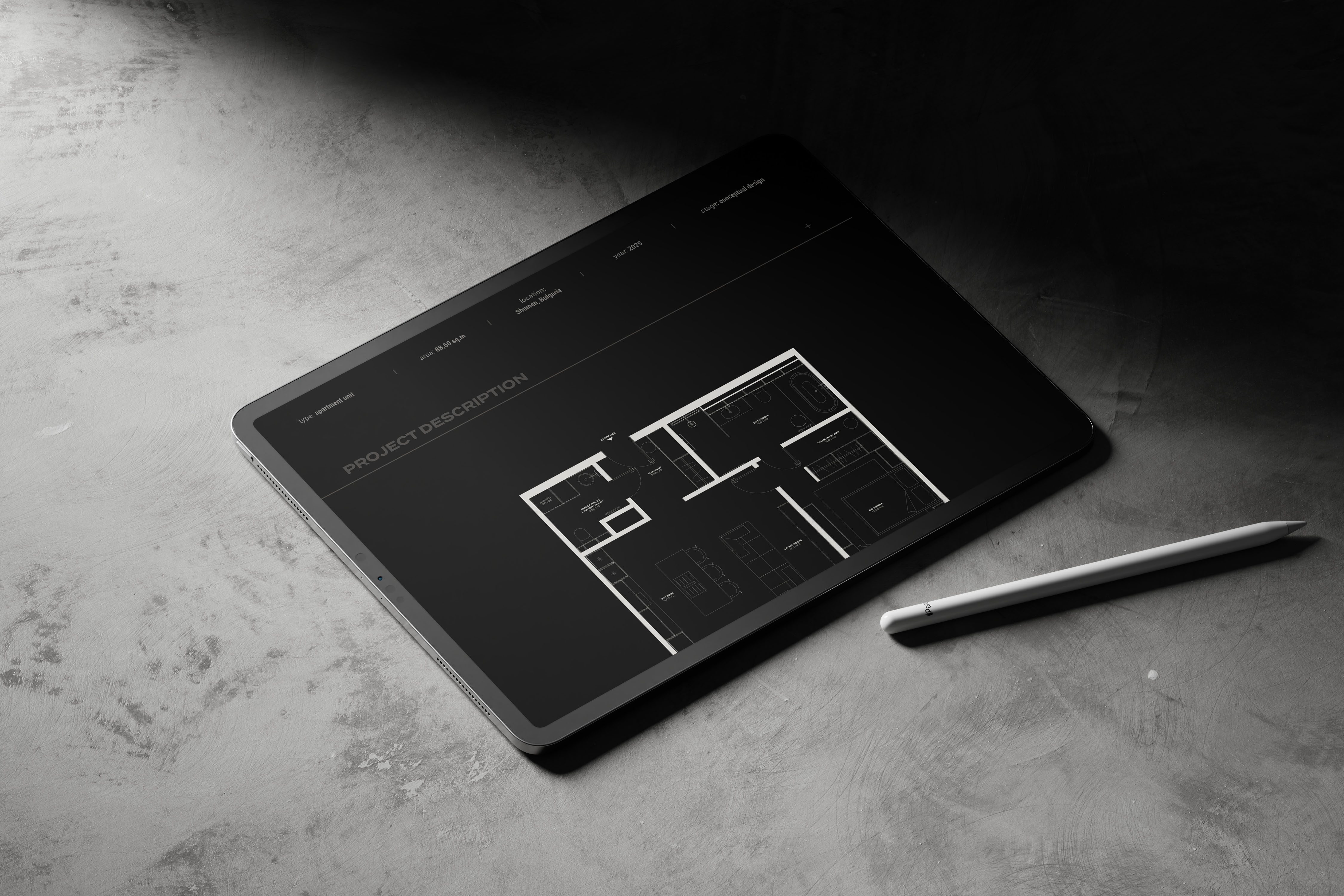 Web Design_iPad Pro Screen Mockup